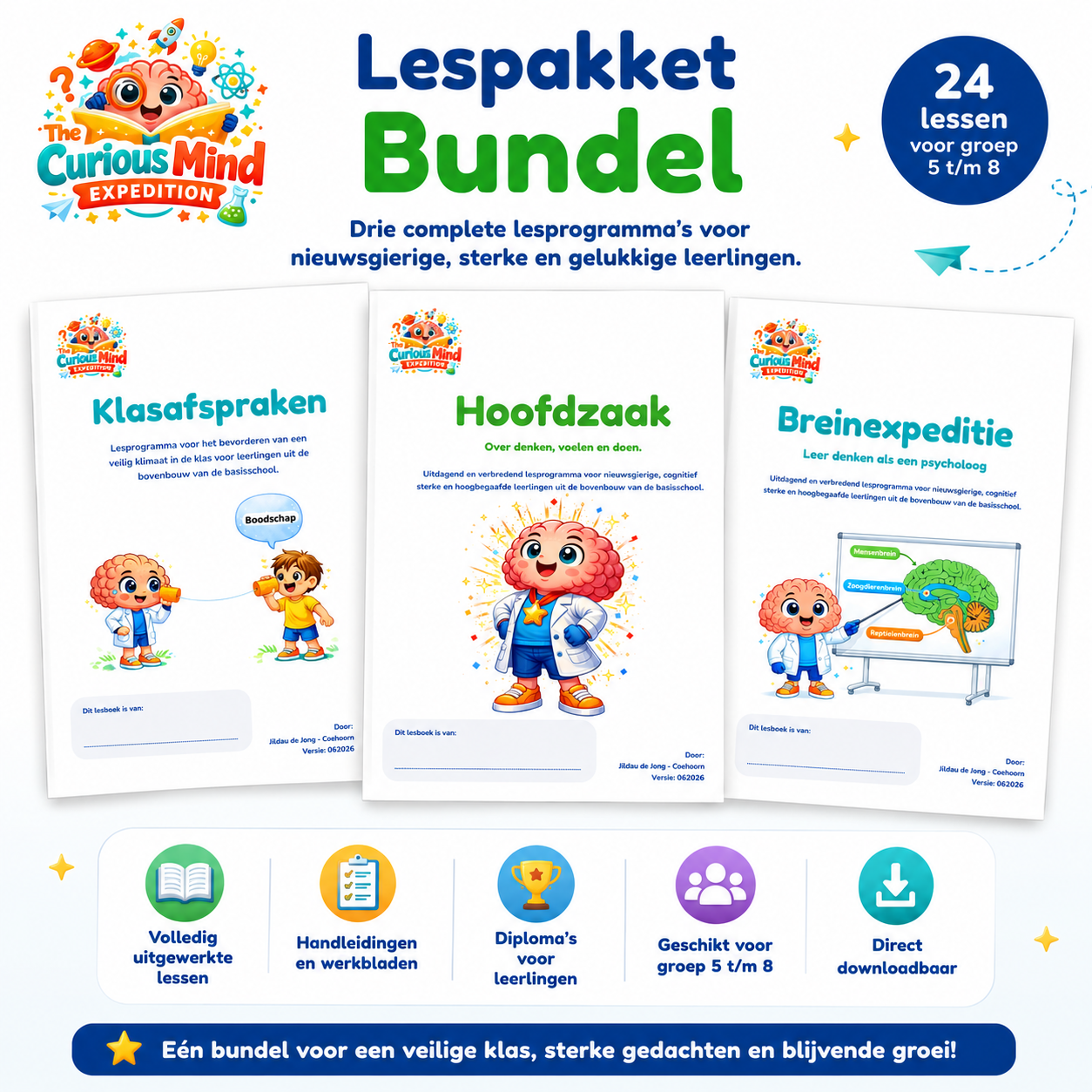 The Curious Mind Expedition lessenbundel - 24 lessen voor denken, voelen en groeien