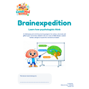 Cover of Brainexpedition, a psychology enrichment program for gifted students.