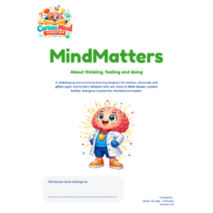 Cover of the MindMatters lesson program about thoughts, feelings, and actions