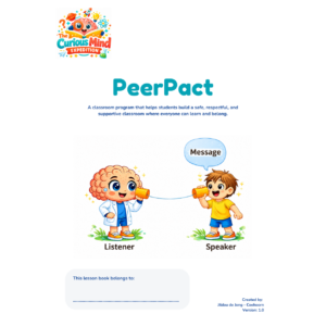 PeerPact classroom program for building a safe and respectful classroom where students learn to listen, collaborate, and communicate.