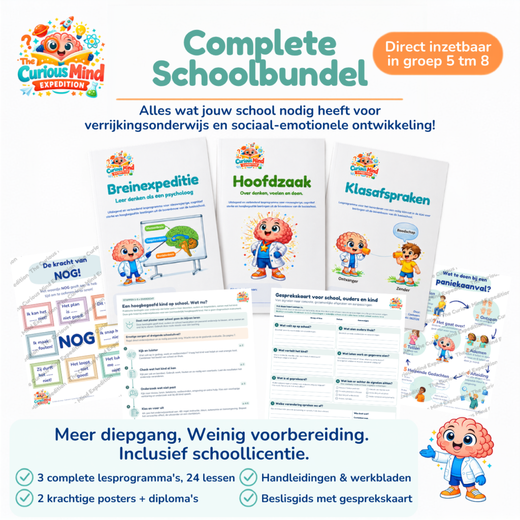 Complete School Bundle with the learning programs Brainexpedition, MindMatters, and PeerPact for students ages 9–13.
